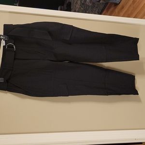 High waist cargo pant ankle length
